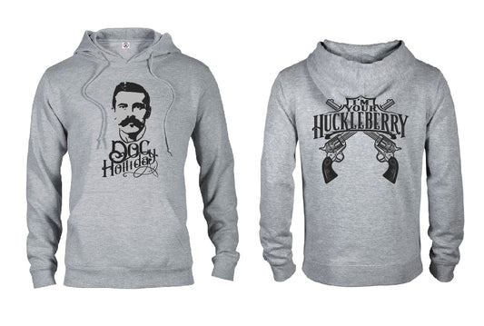 Doc Holliday "I'm Your Huckleberry" Sweatshirt - Grey