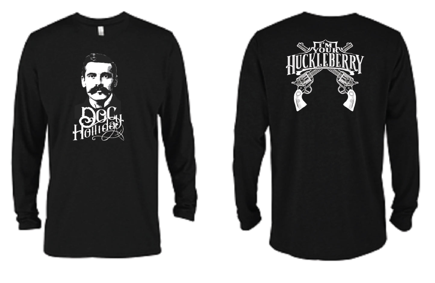 Doc Holliday Long Sleeve T-Shirt - Black